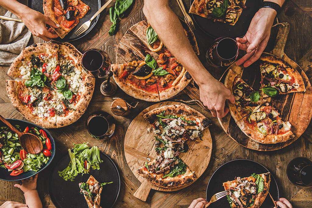 Vinhos e pizza: Sabores de pizza