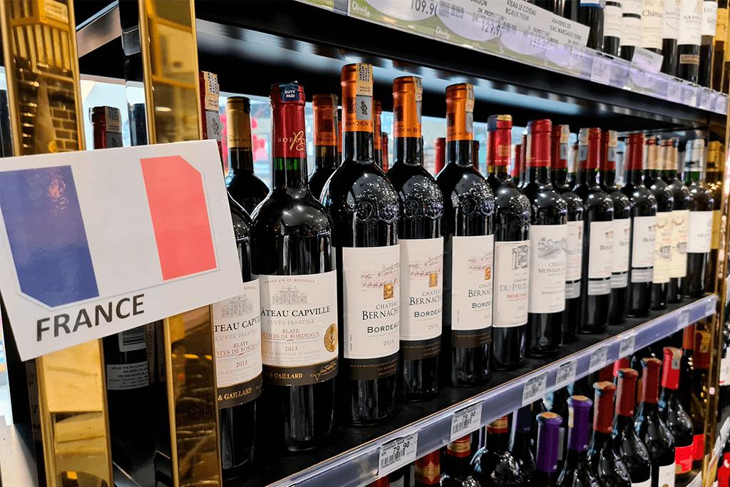 Como comprar vinhos: divisão das prateleiras