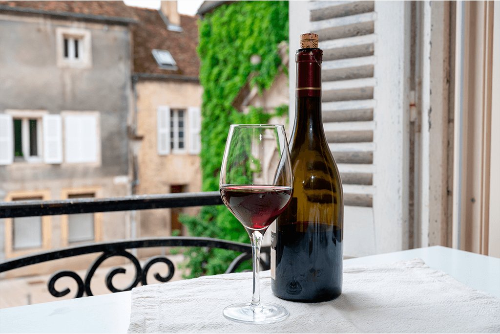Garrafas de vinho: borgonha