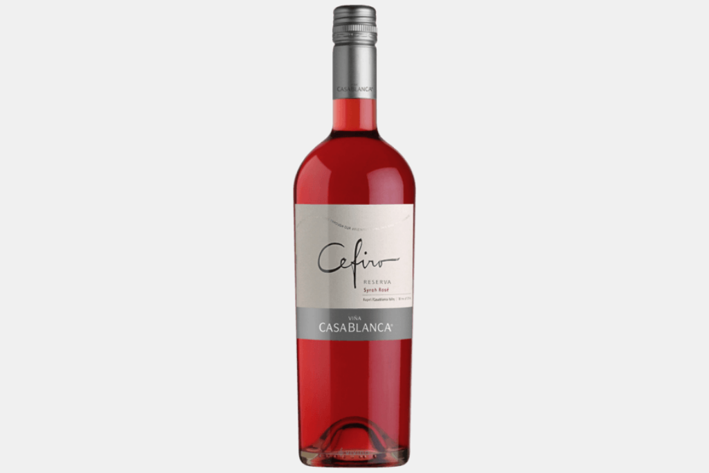 Vinho equilibrado: Vinho Cefiro Reserva Syrah Rosé